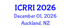 International Conference on Robotics and Robot Intelligence (ICRRI) December 01, 2026 - Auckland, New Zealand International Conference on Robotics and Robot Intelligence (ICRRI) December 01, 2026 - Auckland, New Zealand
