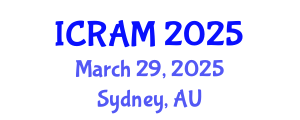 International Conference on Robotics, Automation and Mechatronics (ICRAM) March 29, 2025 - Sydney, Australia
