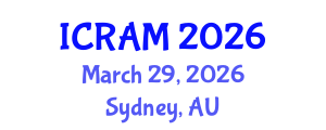 International Conference on Robotics, Automation and Mechatronics (ICRAM) March 29, 2026 - Sydney, Australia