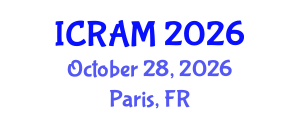 International Conference on Robotics, Automation and Mechatronics (ICRAM) October 28, 2026 - Paris, France