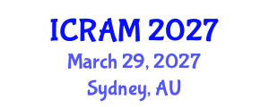 International Conference on Robotics, Automation and Mechatronics (ICRAM) March 29, 2027 - Sydney, Australia International Conference on Robotics, Automation and Mechatronics (ICRAM) March 29, 2027 - Sydney, Australia