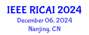 International Conference on Robotics, Intelligent Control and Artificial Intelligence (IEEE RICAI) December 06, 2024 - Nanjing, China