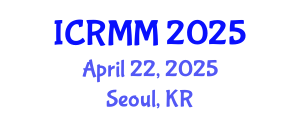 International Conference on Robotics, Mechanics and Mechatronics (ICRMM) April 22, 2025 - Seoul, Republic of Korea