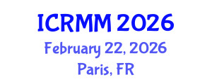 International Conference on Robotics, Mechanics and Mechatronics (ICRMM) February 22, 2026 - Paris, France