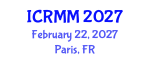 International Conference on Robotics, Mechanics and Mechatronics (ICRMM) February 22, 2027 - Paris, France International Conference on Robotics, Mechanics and Mechatronics (ICRMM) February 22, 2027 - Paris, France