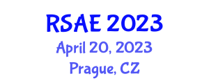 International Conference on Robotics Systems and Automation Engineering (RSAE) April 20, 2023 - Prague, Czechia