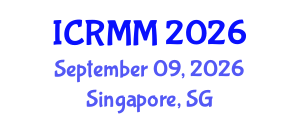 International Conference on Rock Mechanics and Mining (ICRMM) September 09, 2026 - Singapore, Singapore