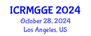 International Conference on Rock Mechanics, Geomechanics and Geotechnical Engineering (ICRMGGE) October 28, 2024 - Los Angeles, United States