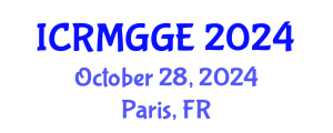 International Conference on Rock Mechanics, Geomechanics and Geotechnical Engineering (ICRMGGE) October 28, 2024 - Paris, France