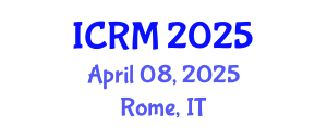 International Conference on Rock Mechanics (ICRM) April 08, 2025 - Rome, Italy