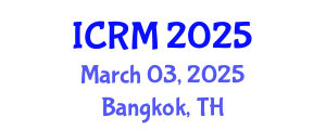 International Conference on Rock Mechanics (ICRM) March 03, 2025 - Bangkok, Thailand