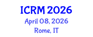 International Conference on Rock Mechanics (ICRM) April 08, 2026 - Rome, Italy