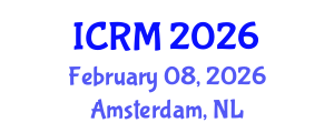 International Conference on Rock Mechanics (ICRM) February 08, 2026 - Amsterdam, Netherlands