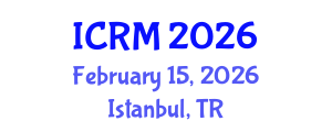 International Conference on Rock Mechanics (ICRM) February 15, 2026 - Istanbul, Turkey