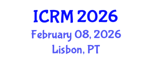 International Conference on Rock Mechanics (ICRM) February 08, 2026 - Lisbon, Portugal