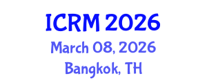 International Conference on Rock Mechanics (ICRM) March 08, 2026 - Bangkok, Thailand