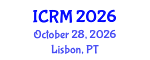 International Conference on Rock Mechanics (ICRM) October 28, 2026 - Lisbon, Portugal