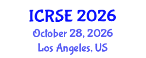 International Conference on Rock Slope Engineering (ICRSE) October 28, 2026 - Los Angeles, United States