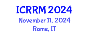 International Conference on Rockbolting and Rock Mechanics (ICRRM) November 11, 2024 - Rome, Italy