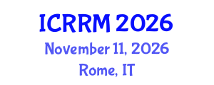 International Conference on Rockbolting and Rock Mechanics (ICRRM) November 11, 2026 - Rome, Italy