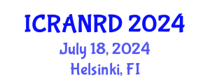 International Conference on Ruminant Animal Nutrition and Recent Developments (ICRANRD) July 18, 2024 - Helsinki, Finland