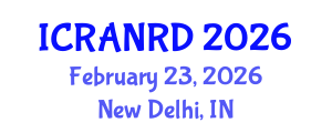 International Conference on Ruminant Animal Nutrition and Recent Developments (ICRANRD) February 23, 2026 - New Delhi, India