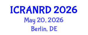 International Conference on Ruminant Animal Nutrition and Recent Developments (ICRANRD) May 20, 2026 - Berlin, Germany