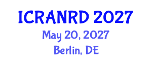 International Conference on Ruminant Animal Nutrition and Recent Developments (ICRANRD) May 20, 2027 - Berlin, Germany International Conference on Ruminant Animal Nutrition and Recent Developments (ICRANRD) May 20, 2027 - Berlin, Germany