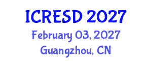 International Conference on Rural Electrification for Sustainable Development (ICRESD) February 03, 2027 - Guangzhou, China International Conference on Rural Electrification for Sustainable Development (ICRESD) February 03, 2027 - Guangzhou, China