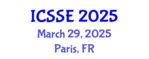 International Conference on Safety and Systems Engineering (ICSSE) March 29, 2025 - Paris, France