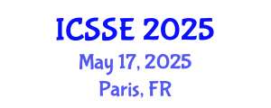 International Conference on Safety and Systems Engineering (ICSSE) May 17, 2025 - Paris, France