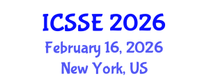 International Conference on Safety and Systems Engineering (ICSSE) February 16, 2026 - New York, United States International Conference on Safety and Systems Engineering (ICSSE) February 16, 2026 - New York, United States
