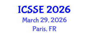 International Conference on Safety and Systems Engineering (ICSSE) March 29, 2026 - Paris, France