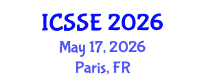 International Conference on Safety and Systems Engineering (ICSSE) May 17, 2026 - Paris, France