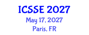 International Conference on Safety and Systems Engineering (ICSSE) May 17, 2027 - Paris, France International Conference on Safety and Systems Engineering (ICSSE) May 17, 2027 - Paris, France