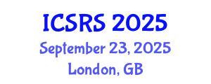 International Conference on Satellite Remote Sensing (ICSRS) September 23, 2025 - London, United Kingdom