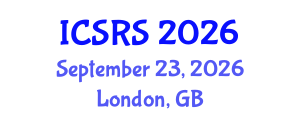 International Conference on Satellite Remote Sensing (ICSRS) September 23, 2026 - London, United Kingdom