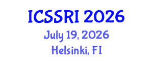 International Conference on Scholarly, Scientific Research and Innovation (ICSSRI) July 19, 2026 - Helsinki, Finland