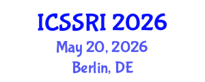 International Conference on Scholarly, Scientific Research and Innovation (ICSSRI) May 20, 2026 - Berlin, Germany