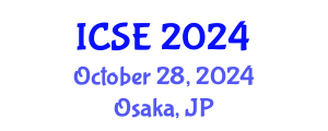 International Conference on Science Education (ICSE) October 28, 2024 - Osaka, Japan