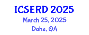 International Conference on Science Education, Research and Development (ICSERD) March 25, 2025 - Doha, Qatar