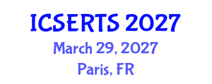 International Conference on Science Education, Research and Training in Schools (ICSERTS) March 29, 2027 - Paris, France International Conference on Science Education, Research and Training in Schools (ICSERTS) March 29, 2027 - Paris, France