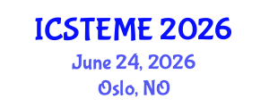 International Conference on Science, Technology, Engineering, and Mathematics Education (ICSTEME) June 24, 2026 - Oslo, Norway