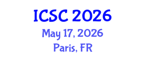 International Conference on Scientific Computing (ICSC) May 17, 2026 - Paris, France