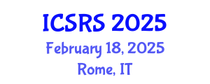 International Conference on Scientific Research and Studies (ICSRS) February 18, 2025 - Rome, Italy