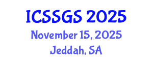 International Conference on Sedimentology, Stratigraphy and Geological Sciences (ICSSGS) November 15, 2025 - Jeddah, Saudi Arabia