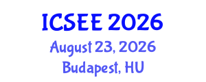 International Conference on Seismology and Earthquake Engineering (ICSEE) August 23, 2026 - Budapest, Hungary