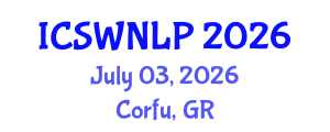 International Conference on Semantic Web and Natural Language Processing (ICSWNLP) July 03, 2026 - Corfu, Greece