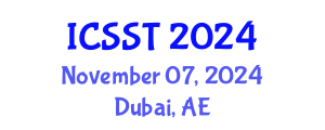 International Conference on Sensor Science and Technology (ICSST) November 07, 2024 - Dubai, United Arab Emirates