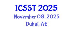 International Conference on Sensor Science and Technology (ICSST) November 08, 2025 - Dubai, United Arab Emirates